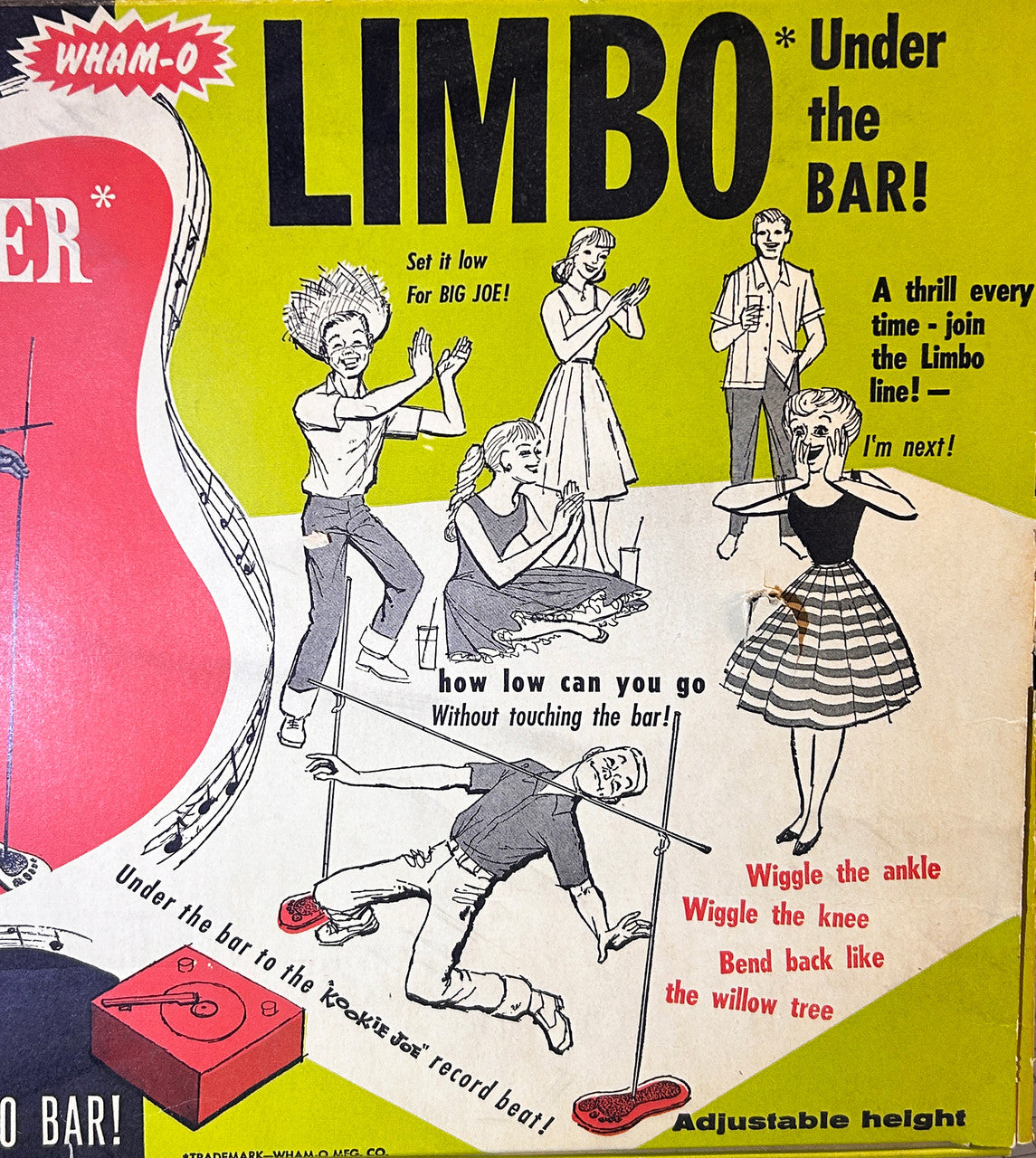 Wham-O Vintage Limbo Under The Bar Set 1961 Product