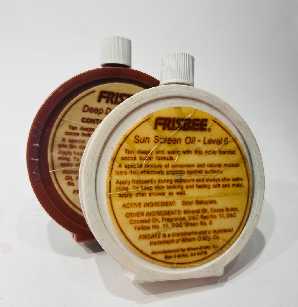 Wham-O Sunscreen (2 types) w/ Attached Mini Frisbee