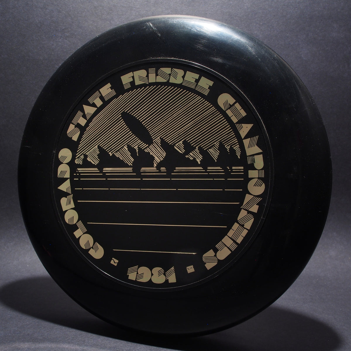 Discraft Sky-Styler Colorado State '81 NT Black w/Gold, Vintage Freestyle Disc 1981
