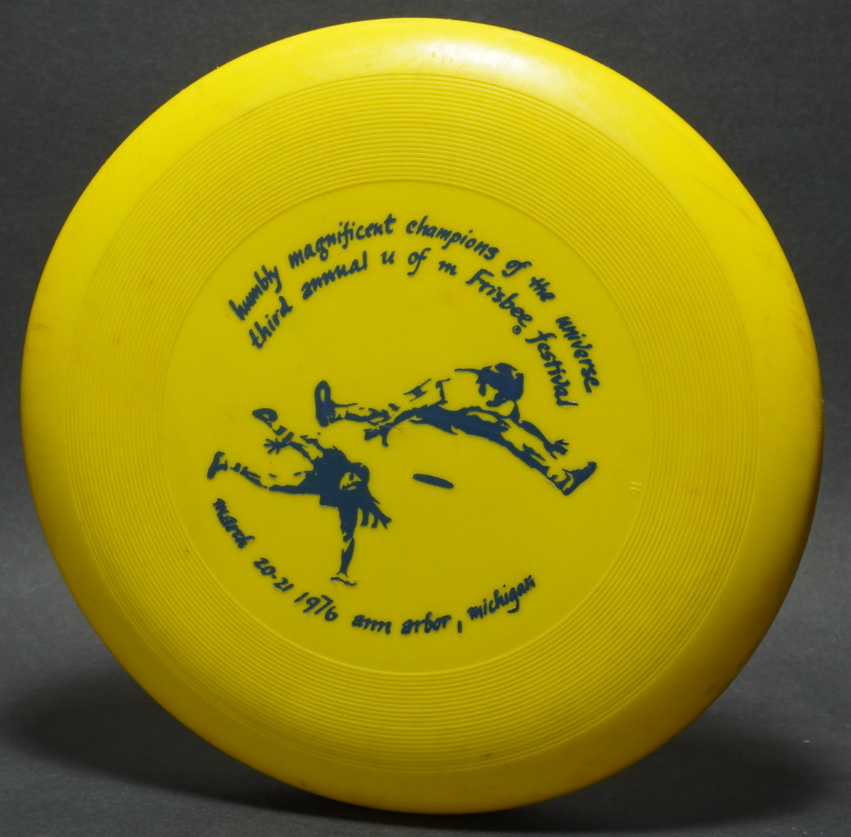 Wham-O World Class Frisbee 40 Mold - Humbly Magnificent Champions '78