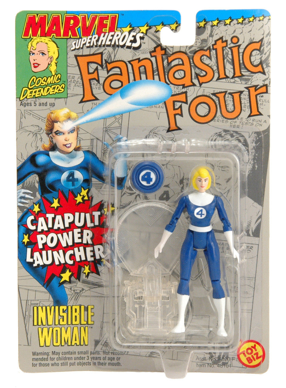 Marvel Fantastic Four Invisible Woman w/ Catapult Launcher (Toy Biz)