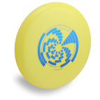 Wham-O 100 Mold FPA 2017 Design. Shows angled top view of a yellow disc.