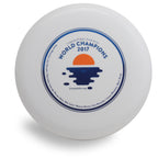 Wham-O 100 Mold FPA 2018 Design. Shows top view of a white disc.