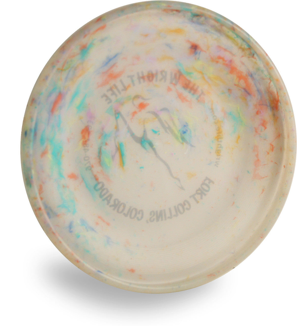WHAM-O RECYCLED FASTBACK DOG DISC - WRIGHT LIFE DESIGN FRISBEE